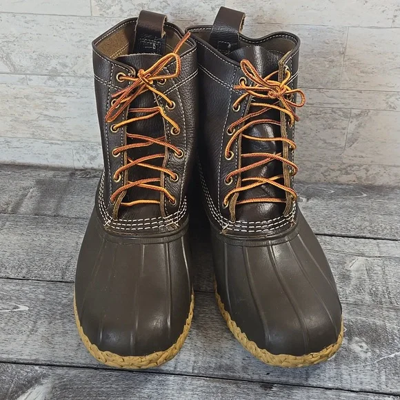 L.L. Bean Mens SIZE 13 Duck Boots  Bean Boots Waterproof - Picture 4 of 17
